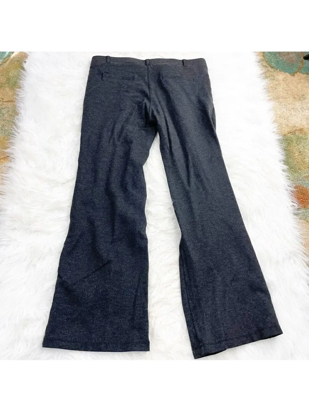 Betabrand Bootcut Grey Yoga High-Rise Stretch Pants
